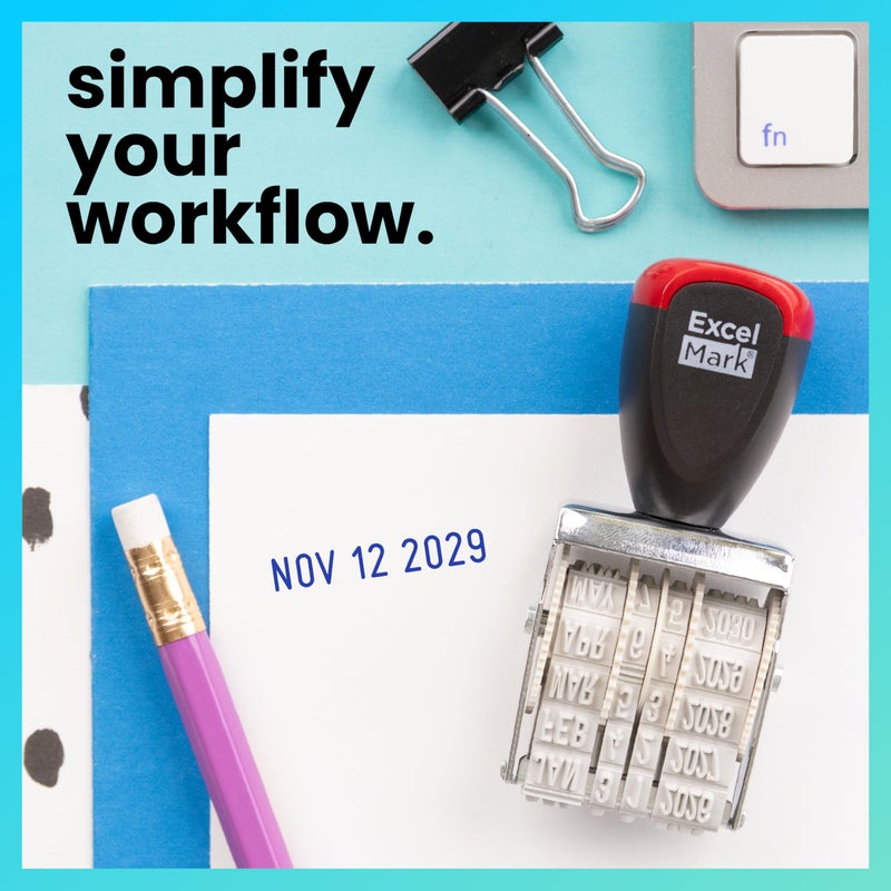 ExcelMark #1.5 Rubber Stamp Line Dater - Image 5